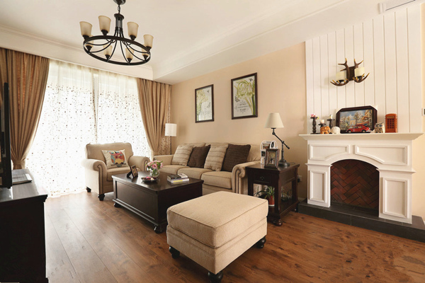 6款美式风格客厅装修,简约复古不失品味!